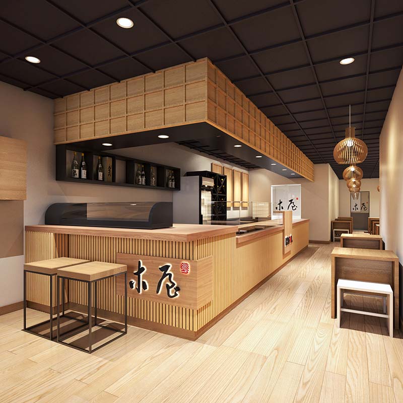 открыть суши бар под ключ, дизайн японского ресторана